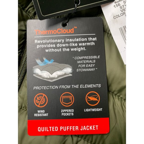 NWT Mens ZeroXposur XXL 2XL Basil Quilted Puffer Jacket Lightweight Zip Pockets - Picture 6 of 11